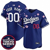 Men's Los Angeles Dodgers Active Player Custom Royal 2025 Tokyo Series Limited Stitched Baseball Jersey,baseball caps,new era cap wholesale,wholesale hats